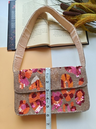 Dupe Handmade Beaded Shoulder Bag Viral Bag - Picture 2 of 7
