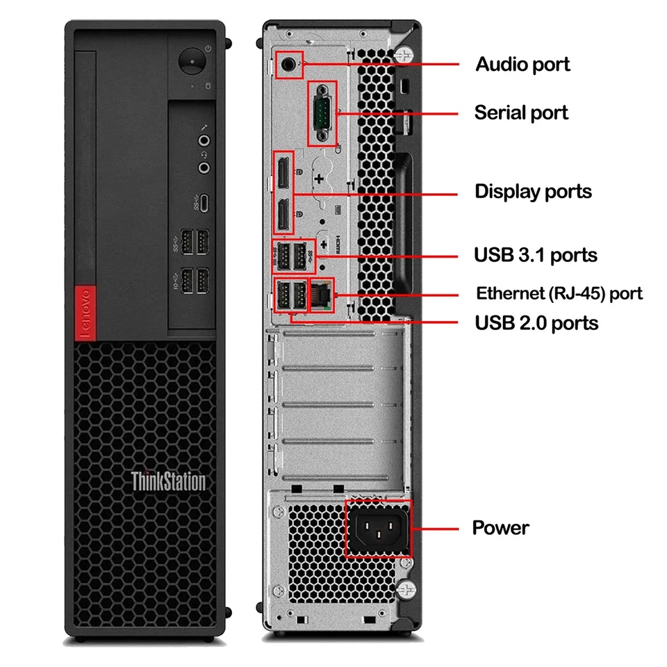 Lenovo ThinkStation P330 Gen 2 SFF, 8GB RAM, 256GB Solid State Drive - Image 3 of 3