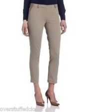 Elie Tahari 'Jenny' Sahara Khaki Cotton Blend Cropped Pants-8, NWT 198.00