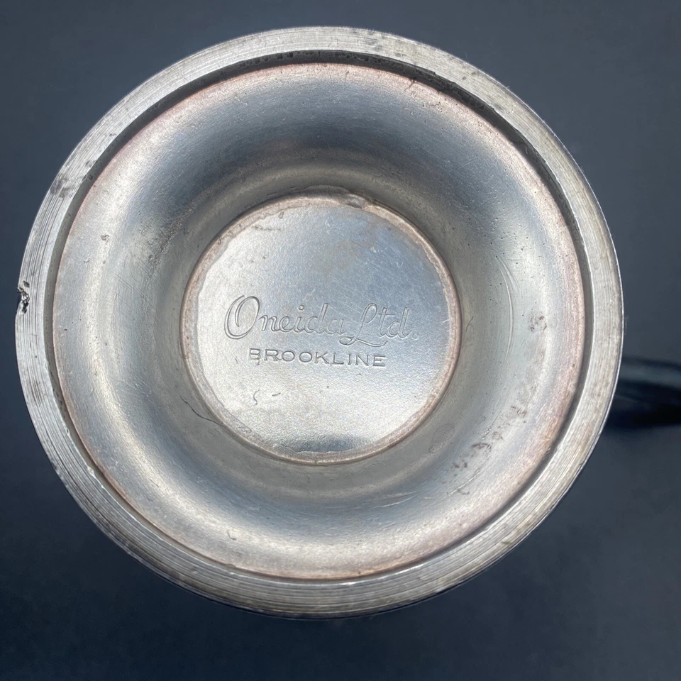 CREMA PLATEADA VINTAGE ONEIDA LTD “BROOKLINE” 2 PIEZAS, AZUCARERO Foto 4 de 4