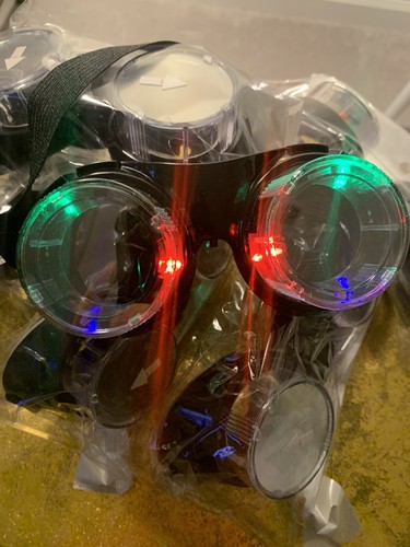 Led Light Steam Punk Goggles Halloween New Years Eve Quantity Available Light Up - Picture 5 of 8