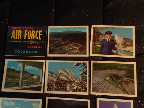 Juego de 10 tarjetas fotográficas de recuerdo de la Academia de la Fuerza Aérea de los Estados Unidos de colección de los años 60 - Imagen 2 de 4