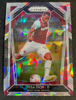 Panini 20-21 EPL Prizm West Ham United H2 Cracked Ice Issa Diop /23 H2