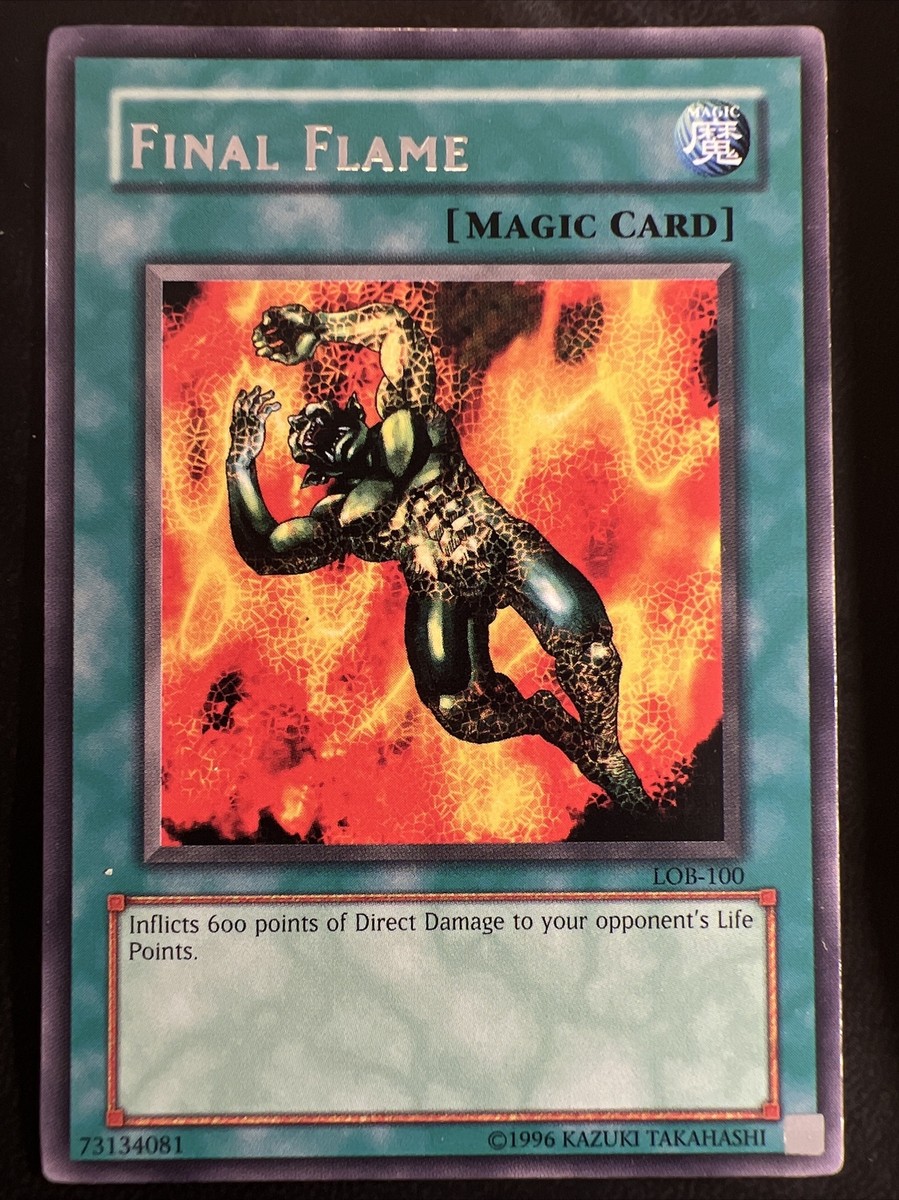 yugioh final card Amazon.com: Yu-Gi-Oh! - Final Flame (LOB-100) - Legend of Blue Eyes White  Dragon - 1st Edition