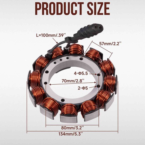 32 Amp Heavy Duty Stator for Harley EVO replaces 29970-88 - Bild 5 von 13