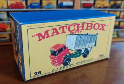     Matchbox Nr. 26 GMC Tipper Truck Box B Matt 280g Druck&Verarbeitung gut  