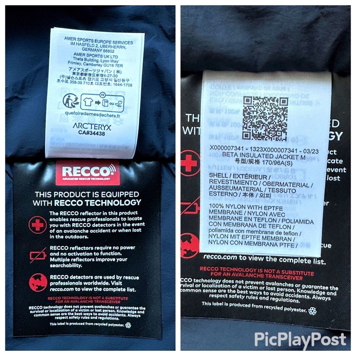 【New】ARC'TERYX Beta Insulated Jacket Men's  - Black Sapphire - Size S - Navy image 6
