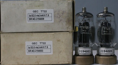 Tube à vide Amperex PQ 7062 - fabriqué aux Pays-Bas - tube E180CC - France