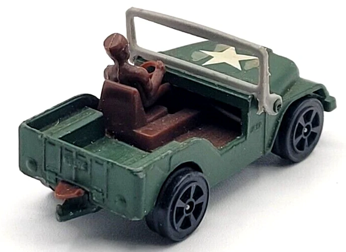 1976 CORGI JUNIORS MILITARY WHIZZWHEELS WILLYS JEEP 1:64 GREAT BRITAIN - Image 3 of 4