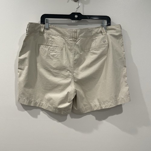 Lauren Ralph Lauren Denim Khaki Beige Shorts Pockets Size 16 - Picture 7 of 9