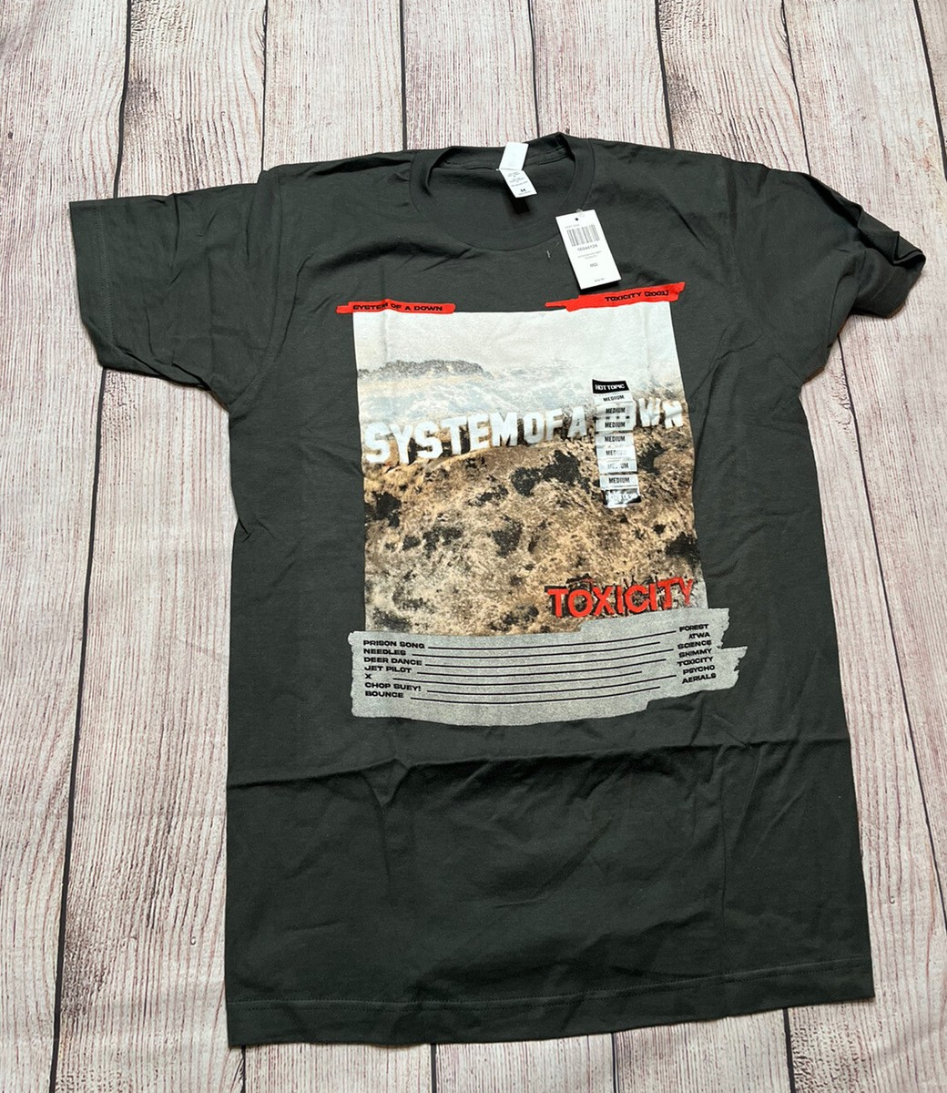 Hot Topic Graphic Tee “Toxicity” Unisex Fit Size Medium Black L5