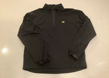 Masters Tech Golf Pullover Zip Up Rain Jacket Black