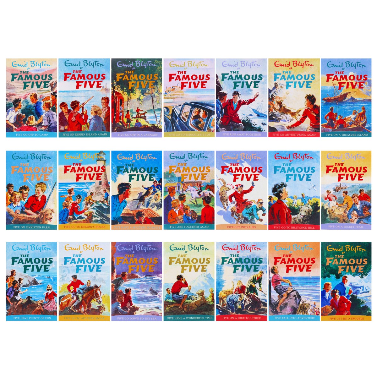 Famous Five Series 21 Books Collection by Blyton Enid Book Famous Five Series 21 Books Collection by Blyton Enid Book