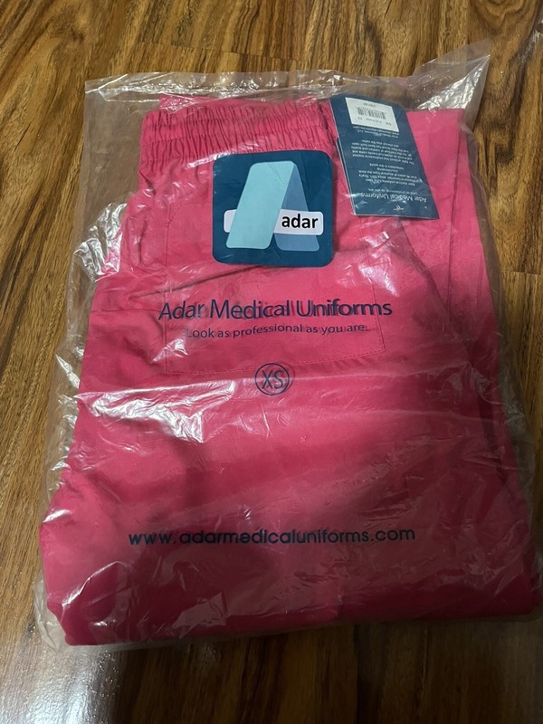 XSMALL Adar Uniform Multipocket Cargo Pants Pink Pants Scrubs Bottom NEW