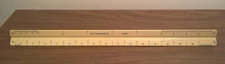 C-Thru Ruler Co TS-656 Architect Engineer 12" Drafting Tool Triangular Tri Color