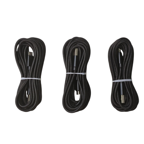 NEW 10ft Fast Braided Micro USB Cord 3 Pack