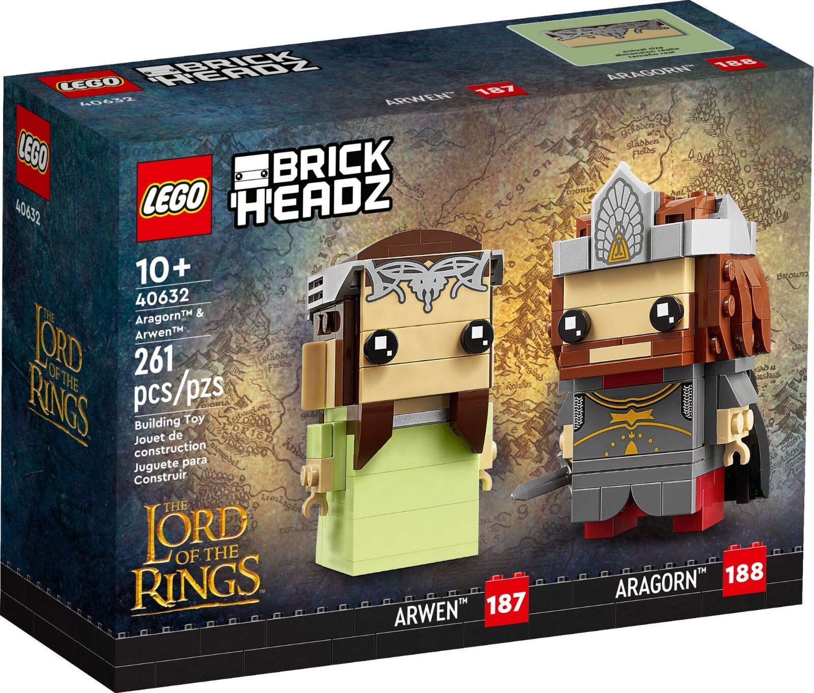 LEGO BRICKHEADZ: Aragorn & Arwen (40632) ⭐️Brand New & Sealed⭐️