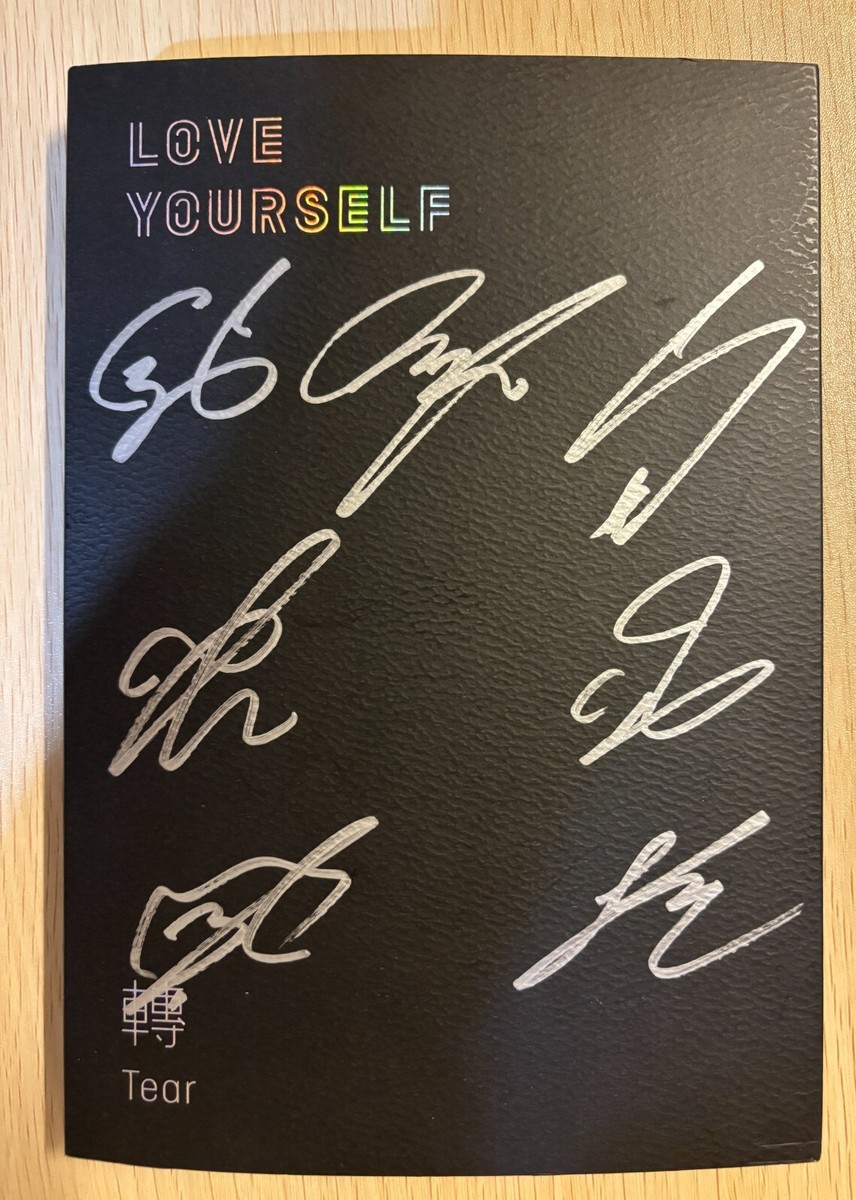 防弾少年団　バンタン　BTS サイン　直筆　CD LOVE YOURSELF BTS [LOVE YOURSELF] All Member Autographed Signed Promo