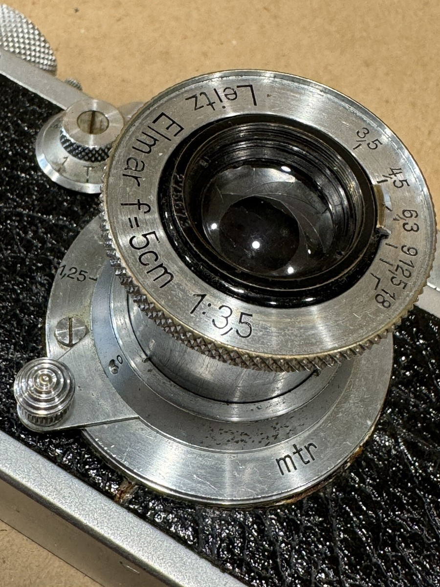 Leica IIIa 1935 SM Camera w/ matching 50mm 5cm Leitz Elmar Leica IIIa 1935 SM Camera w/ matching 50mm 5cm Leitz Elmar