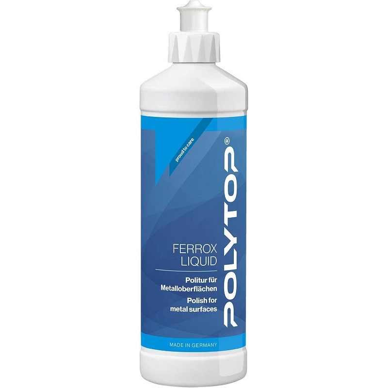 Polish métal FERROX LIQUID 500ml pour l'entretien et l'éclat des surfaces