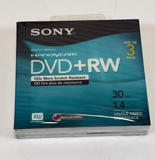 Sony DVD RW 3-Pack: 8cm, 30 Minutes, 1.4 Gb/Go, Single-Sided Monoface HandyCam