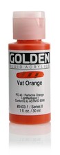 Fluid Acrylic Paint 1 Ounce-Vat Orange