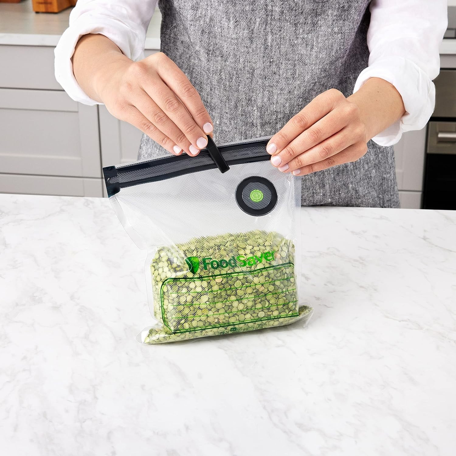 Leakproof 8 Gallon Reusable Vacuum Bags - Easy Use from Freezer to Sous Vide