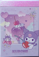 Sanrio Kuromi Sweets Jelly Cherry Mini Memo Pad Made in Japan 2026 70 sheets