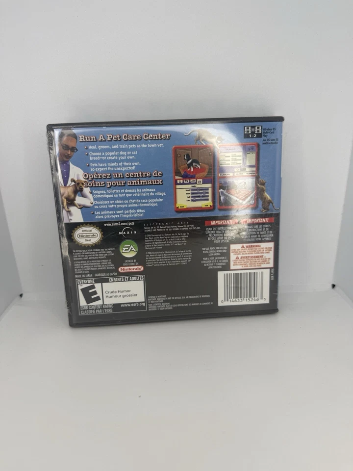 The Sims 2 Pets (Nintendo DS, 2006) - Complete / Sealed Vintage Game - Rare EA - Image 2 of 3