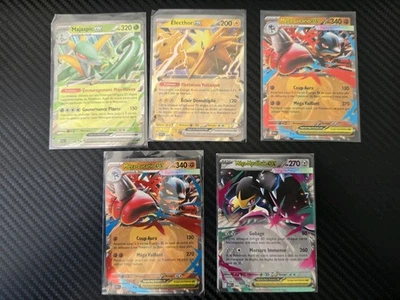 Carte Lot Pokemon FR EX Near Mint Electhor ex Mega Lucario ex Mega Mystibule - Photo 1/2
