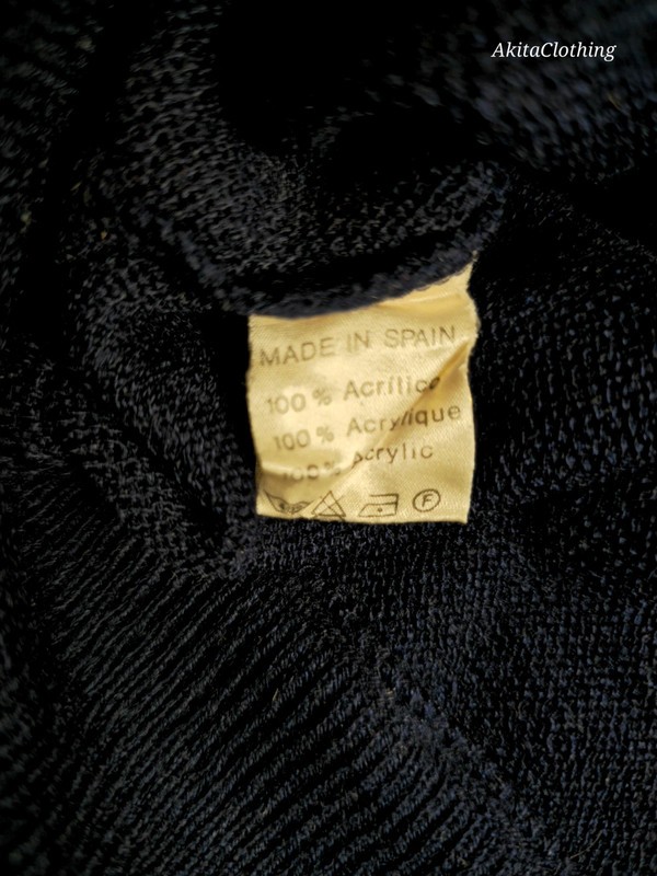 Vintage Chemise Lacoste V-Neck Jumper Navy Blue Acrylic Made in Spain XL 355 image 5