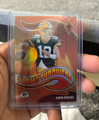Panini 2021 Phoenix Aaron Rodgers Packers Flame Throwers FT-22 Orange 53/99