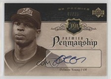 2007 Upper Deck Premier Penmanship Gold 7/35 Delmon Young #PEN-DY2 Auto 0w5