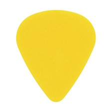 Textured ABS Plastic Yellow Guitar Or Bass Pick - 1.0 mm Heavy Gauge - 351 Shape