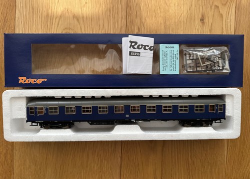 ROCO 64496 Schnellzug-Abteilwagen der DB, 1. Klasse, Epoche III, H0, OVP, Neu | Zustand: Neu
