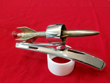 Vintage 1949 50 51 Ford Rocket Hood Ornament Chrome Gold 14-28