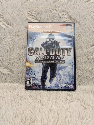 Call of Duty World at War Final Fronts PS2 Greatest Hits Video Game
