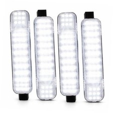 LED Interior Door Panel Courtesy Light White Compatible with 4 PCS White