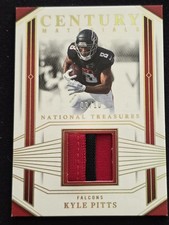 2023 Panini National Treasures - Century Materials Kyle Pitts #CEN-KPS Holo Gold