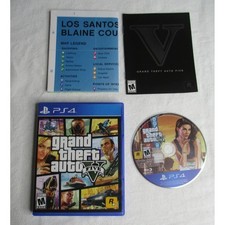 Grand Theft Auto V GTA 5 PS4 PlayStation 4 Rockstar Games en caja original con manual de mapas