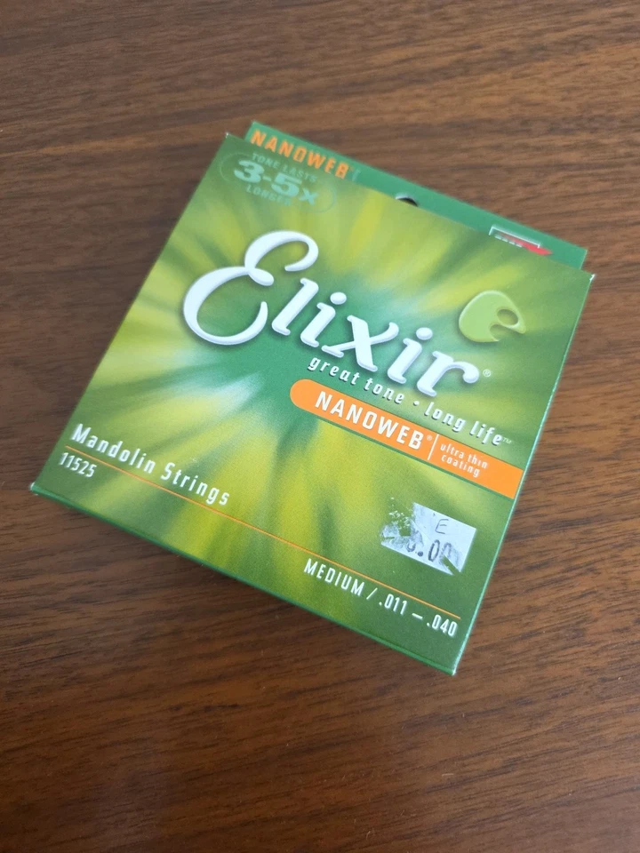 Elixir MANDOLIN String Set Nanoweb Medium .011 - .040 - Image 3 of 4