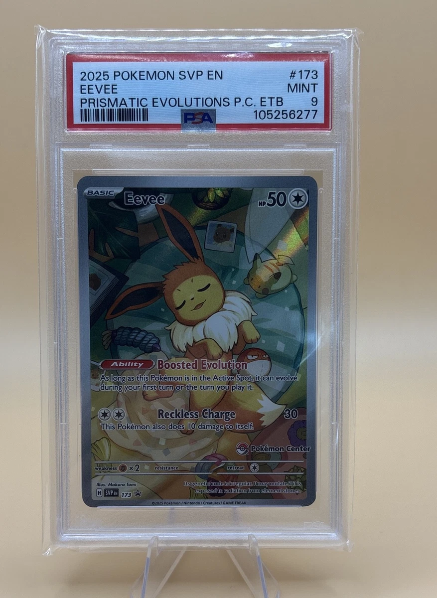 Eevee Pokémon TCG Professional Sports Authenticator (PSA) Grade 9