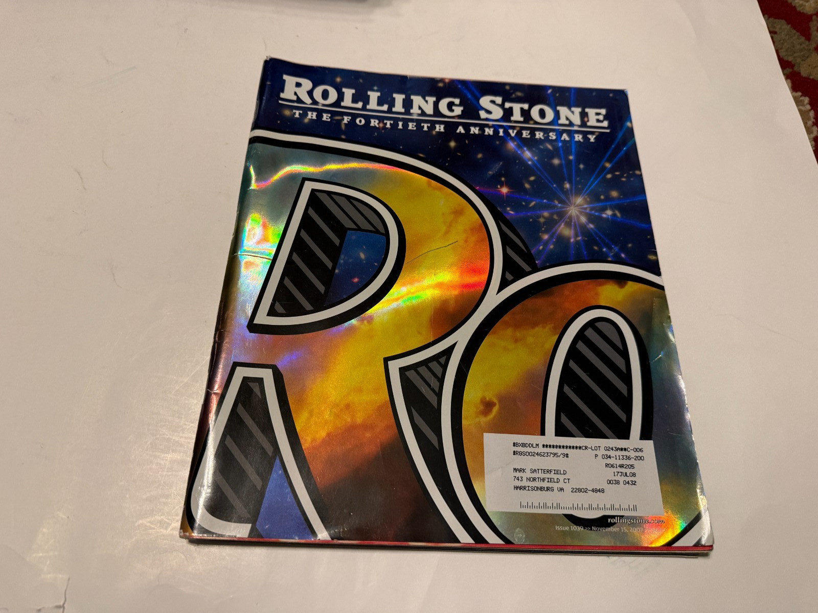 Vintage Rolling Stones Magazine 40th Anniversary Issue 1039 November 15, 2007