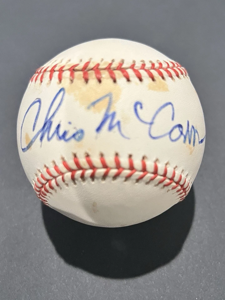 Famoso Jockey Chris McCarron Autografiado Béisbol Y Foto 5x7 Firmada 13/09/2000 Foto 3 de 4