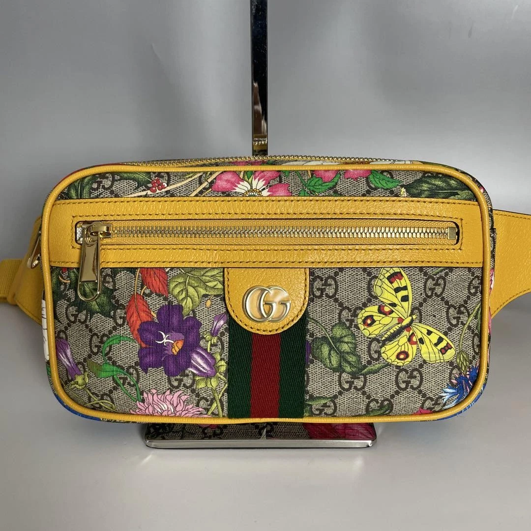 Sac bandoulière Gucci Flora Ophidia pochette taille m2_0406