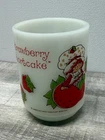 Vintage 1980 Strawberry Shortcake Anchor Hocking Milk Glass Mug Cup American