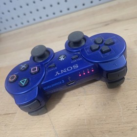 Sony PS3 Blue DualShock 3 Six Axis Wireless Controller &ndash; Blue OEM CECHZC2U