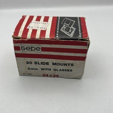 Gepe 24x36mm 2mm Thick Double Glass Slide Mount 20pcs Art. 6002 New Old Stock