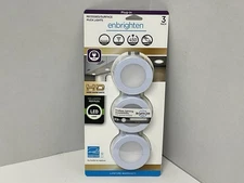 Enbrighten LED Puck Lights Work w/Brightlink Premium White, 44420