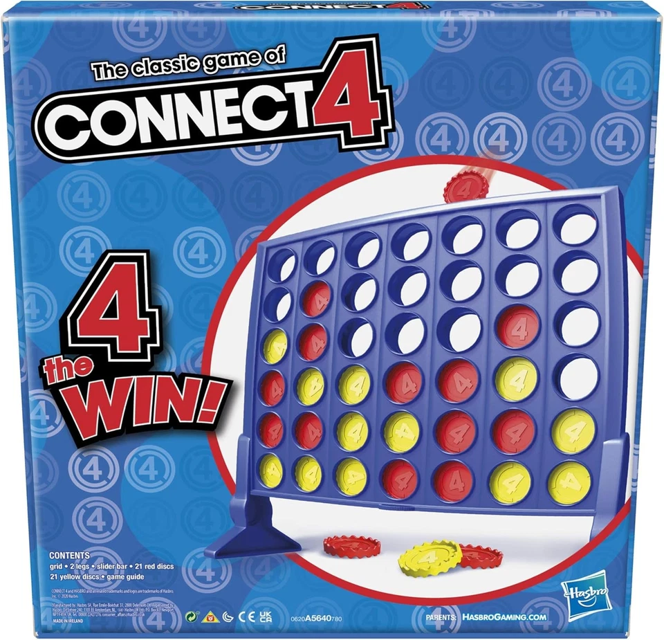Hasbro Connect 4 Classic Game | 4-in-a-Row Strategy Board Game for Kids & Family - Image 3 of 4